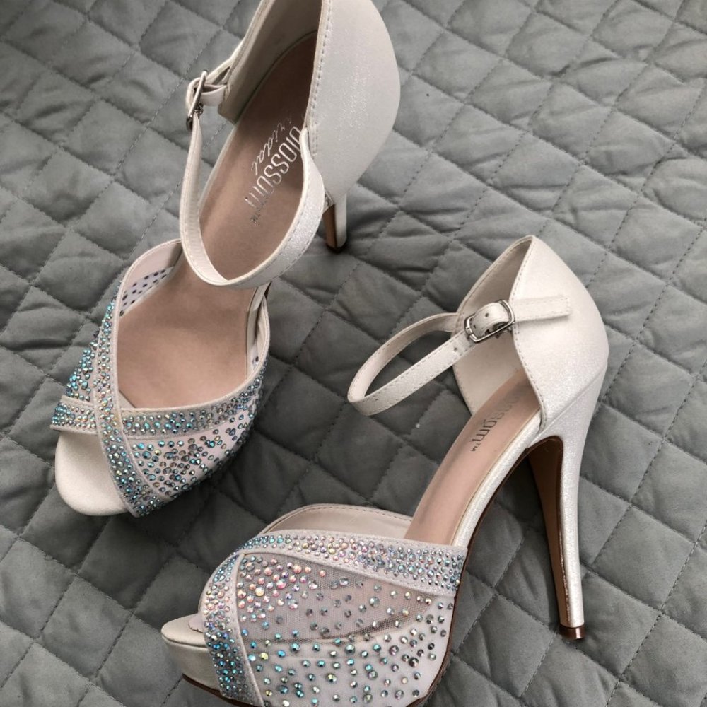 De Blossom Platform Heels Bridal/Prom - Picture 3 of 9